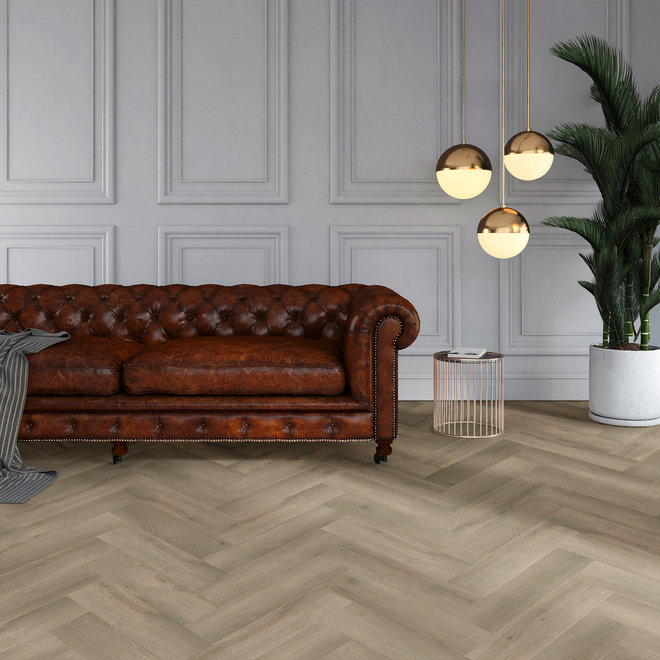Viva Floors Rustieke houtlook plak PVC vloer visgraat kleur 6810
