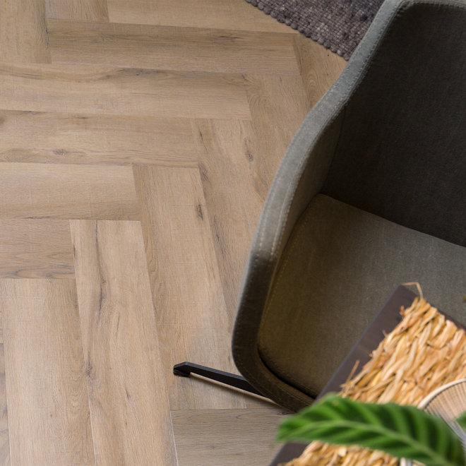 Viva Floors Rustieke houtlook plak PVC vloer visgraat kleur 6850