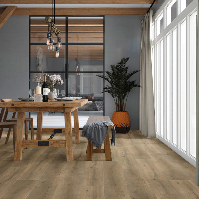 Viva Floors Eiken houtlook plak PVC vloer stroken kleur 6850