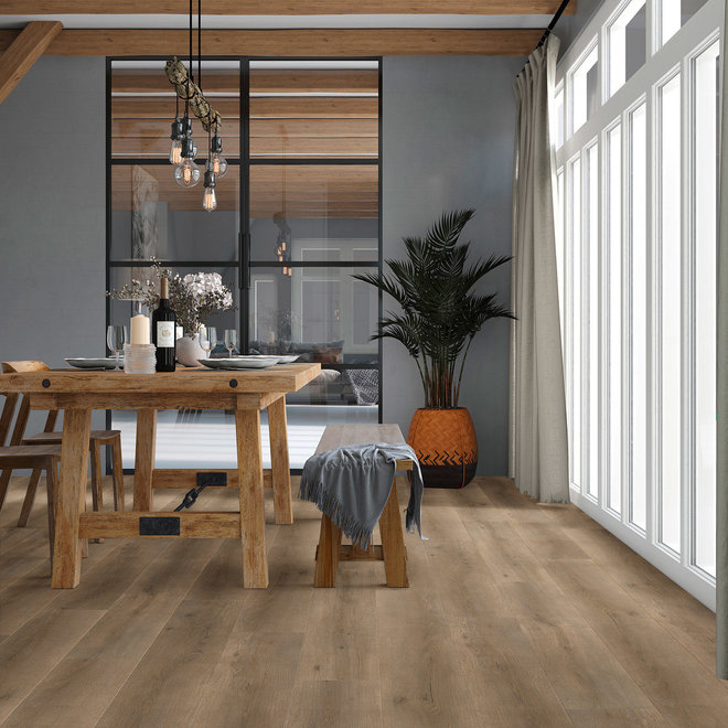 Viva Floors Eiken houtlook plak PVC vloer stroken kleur 6860