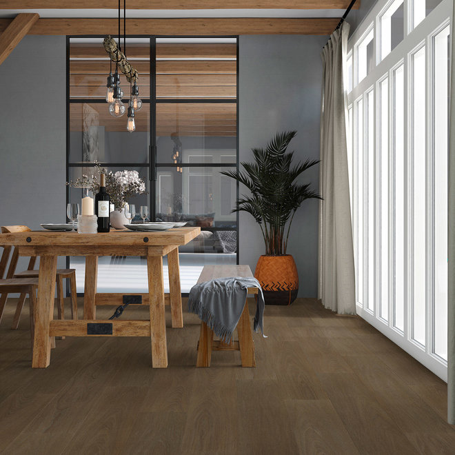 Viva Floors Eiken houtlook plak PVC vloer stroken kleur 7850