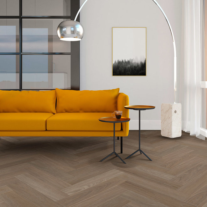 Viva Floors Rustieke houtlook plak PVC vloer visgraat kleur 7850