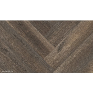 Houtlook plak PVC vloer visgraat type Progress  kleur H-774548