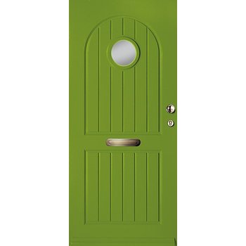 Weekamp groene voordeur met raam WK1522 Weekamp groene voordeur met raam WK1522