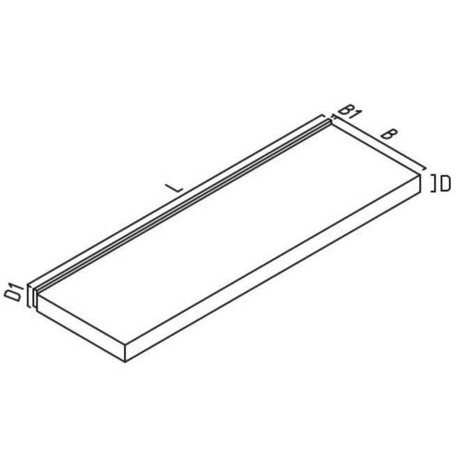 KempiQ Echte Belgisch hardstenen raamdorpel / vensterbank B18 cm M4