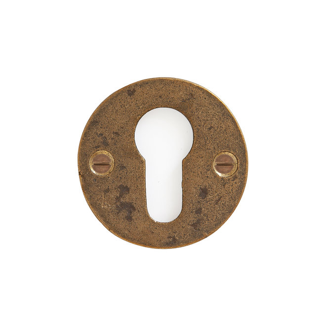 Dauby Authentiek cilinder deurrozet diameter 50mm rond extra vlak per stuk