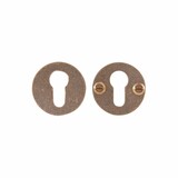 Dauby Authentiek beslagset veiligheidsrozet "cilinder" rond 50 mm   set van 2