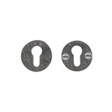 Dauby Authentiek beslagset veiligheidsrozet "cilinder" rond 50 mm   set van 2