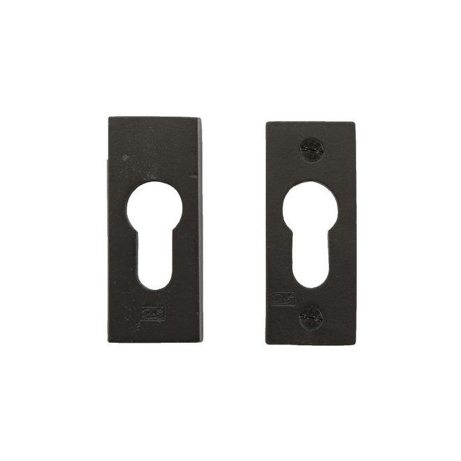 Dauby Authentiek beslagset veiligheidsrozet rechthoekig 30x68mm set van 2