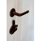 Dauby Authentiek Dauby deurbeslagset Toiletslot ''Retro'' + slotplaat per set