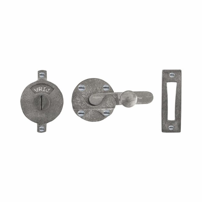 Dauby Authentiek Dauby deurbeslagset Toiletslot ''Retro'' + slotplaat per set