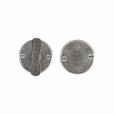 Dauby Authentiek Dauby deurbeslagset Toiletslot 50mm rond set van 2