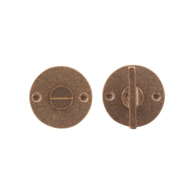 Dauby Authentiek Dauby deurbeslagset Toiletslot 50mm rond met strakke rozet set van 2
