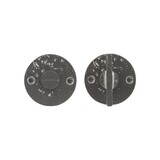 Dauby Authentiek Dauby deurbeslagset Toiletslot 50mm rond met strakke rozet set van 2