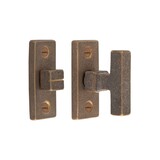 Dauby Authentiek Dauby deurbeslagset Toiletslot 63mm rechthoekig met strakke greep set van 2