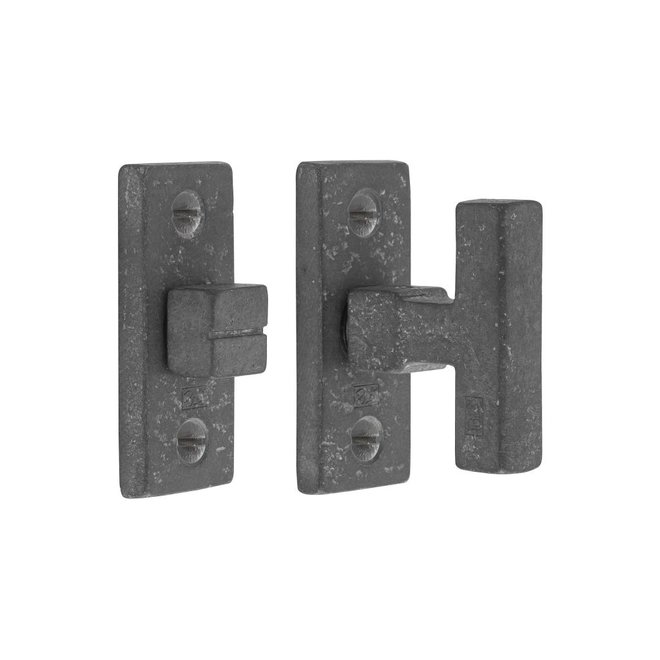 Dauby Authentiek Dauby deurbeslagset Toiletslot 63mm rechthoekig met strakke greep set van 2