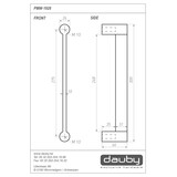 Dauby Authentieke deurgreep type 1928 Wagenveld per stuk