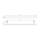 Dauby Authentieke Dauby deurgreep extra lang 600mm per stuk