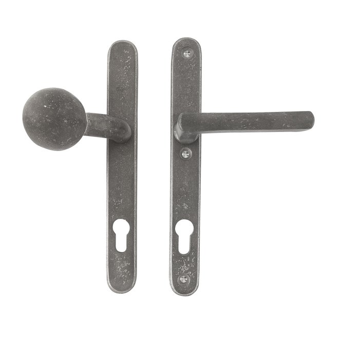 Dauby Veiligheidsbeslag klink ''Bol-vorm'' buitenzijde + type PH1920 binnenzijde 92mm per set