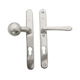 Dauby Veiligheidsbeslag klink ''Bol-vorm'' buiten + afgeronde greep binnen 92mm per set