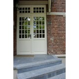 Dauby Veiligheidsbeslag klink ''Bol-vorm'' buiten + afgeronde greep binnen 92mm per set