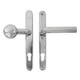 Dauby Veiligheidsbeslag klink ''Bol-vorm'' buitenzijde + type PH1930 binnenzijde 92mm set van 2