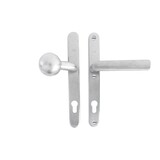 Dauby Veiligheidsbeslag klink ''Bol-vorm'' buitenzijde + type PH1930 binnenzijde 92mm set van 2