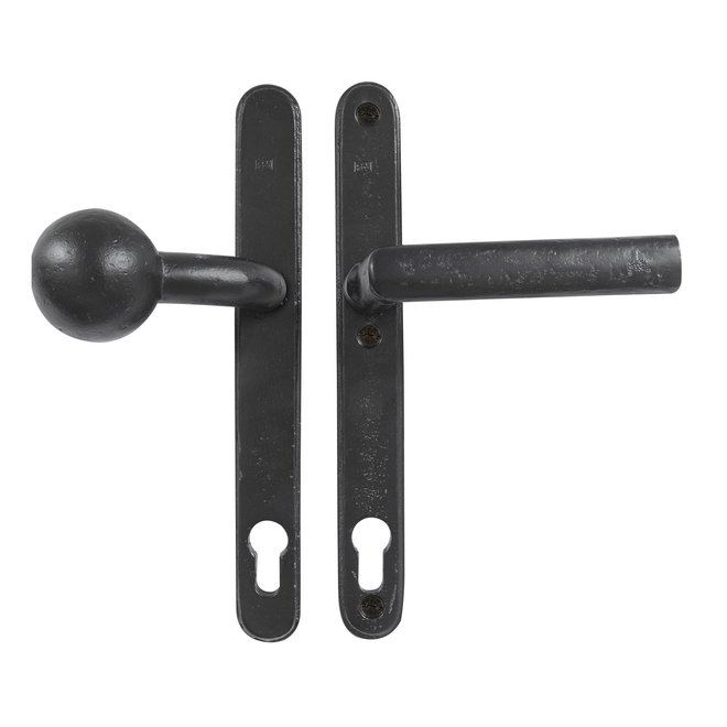 Dauby Veiligheidsbeslag klink ''Bol-vorm'' buitenzijde + type PH1930 binnenzijde 92mm set van 2