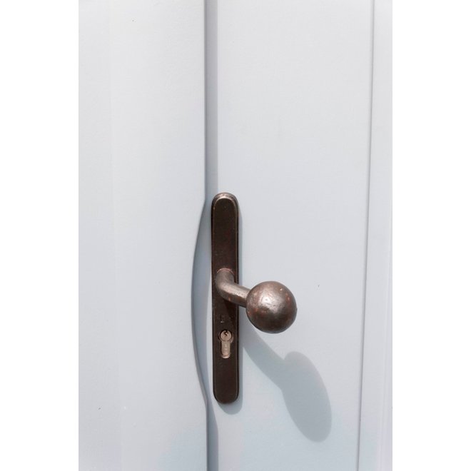 Dauby Veiligheidsbeslag klink ''Bol-vorm'' buiten + ronde knop binnen 92mm set van 2
