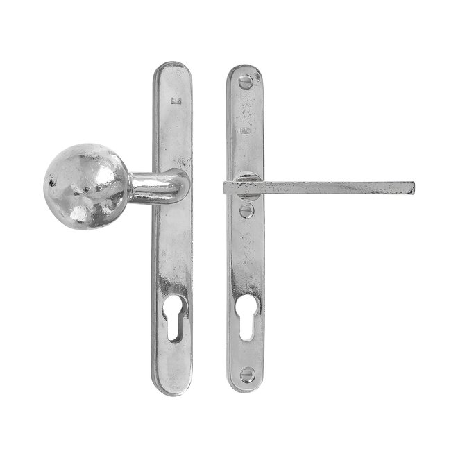 Dauby Veiligheidsbeslag klink ''Bol-vorm'' buitenzijde + type PH2017 as-maat 92mm  set van 2