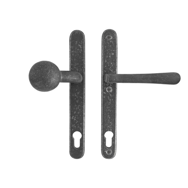 Dauby Veiligheidsbeslag  Bolvormig buiten + afgeronde greep XL binnen 92mm  set van 2