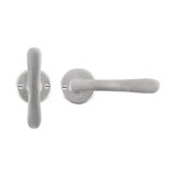 Dauby Deurklink (set van 2) T-vorm + L-vorm greep rozet 50 mm rondset van 2