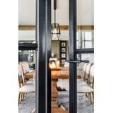 Dauby Deurklink (set van 2) L-klink rozet 50 mm rond XL-greepset van 2