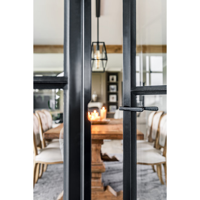 Dauby Deurklink (set van 2) L-klink rozet 50 mm rond XL-greepset van 2