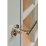 Dauby Deurklink (set van 2) L-klink rozet 50 mm rond XL-greepset van 2