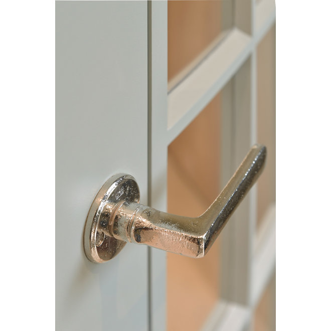 Dauby Deurklink (set van 2) L-klink rozet 50 mm rond XL-greepset van 2