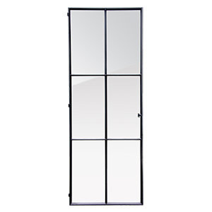 Design binnendeur zwart Staal 6-vaks verdeling Landelijke afwerking