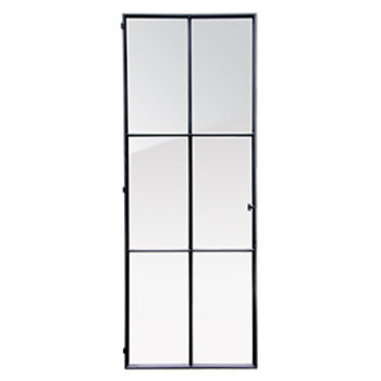 Design deur zwart staal met Landelijke afwerking Design deur zwart staal met Landelijke afwerking