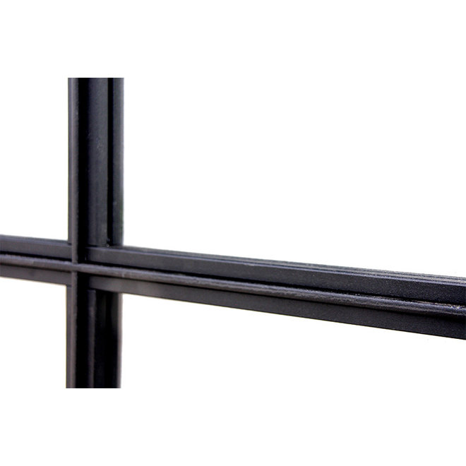 KempiQ Design deur zwart Staal 4-vaks Asymmetrische verdeling en glas