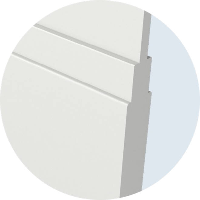 Albo Binnendeur IJ1600 stomp wit gegrond paneel