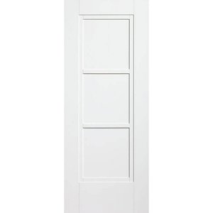 Paneel binnendeur IJ1800 stomp wit gegrond