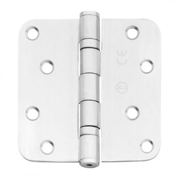 Kogellagerscharnier kleur RVS 89x89 afgerond Kogellagerscharnier kleur RVS 89x89 afgerond