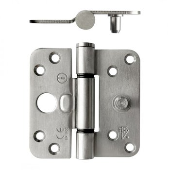 SKG3 Glijlagerscharnier RVS 89x89 afgerond SKG3 Glijlagerscharnier RVS 89x89 afgerond