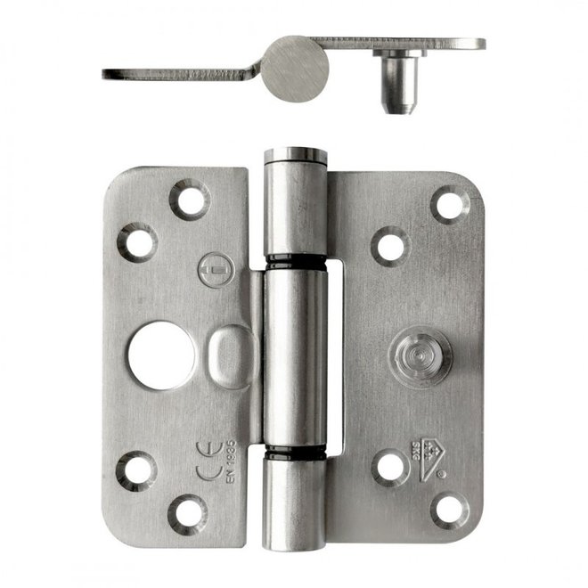 Intersteel  SKG3 Glijlagerscharnier 89x89x2.5 afgerond DIN L+R RVS