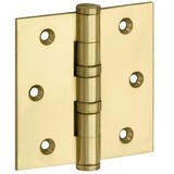 TopDeuren Kogellagerscharnier 89x89x3 recht kleur Messing ongelakt