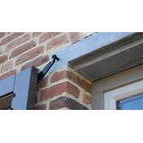 KempiQ Uniek Luikbeslag LINKS zwart metaal voor montage in hardsteen