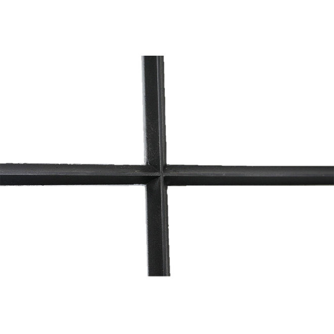 KempiQ Design deur zwart Staal 4-vaks verdeling en glasvenster