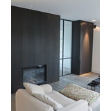 KempiQ Design deur zwart Staal 4-vaks verdeling en glasvenster