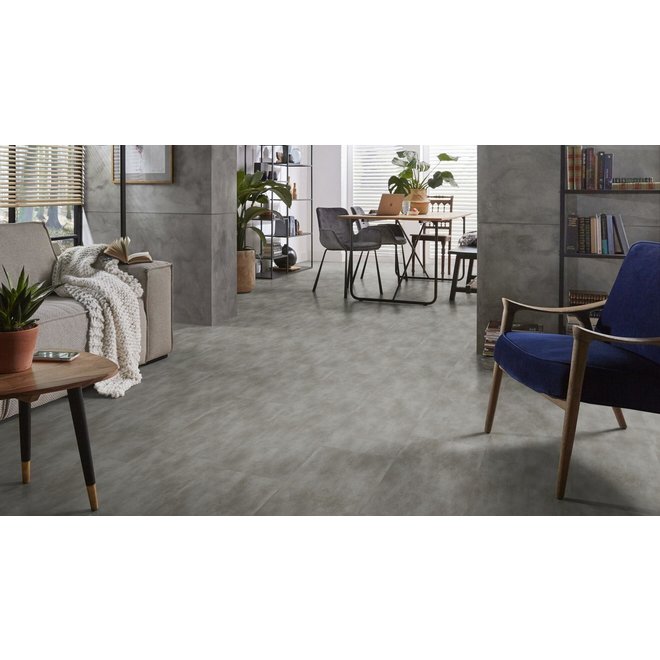 Ambiant Ambiant PVC vloer Concrete tegels  91x45 cm kleur Blue Grey