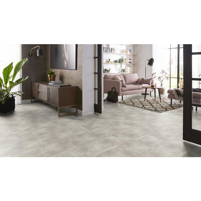 Ambiant Ambiant PVC vloer Concrete tegels  91x91 cm kleur Off Grey XL